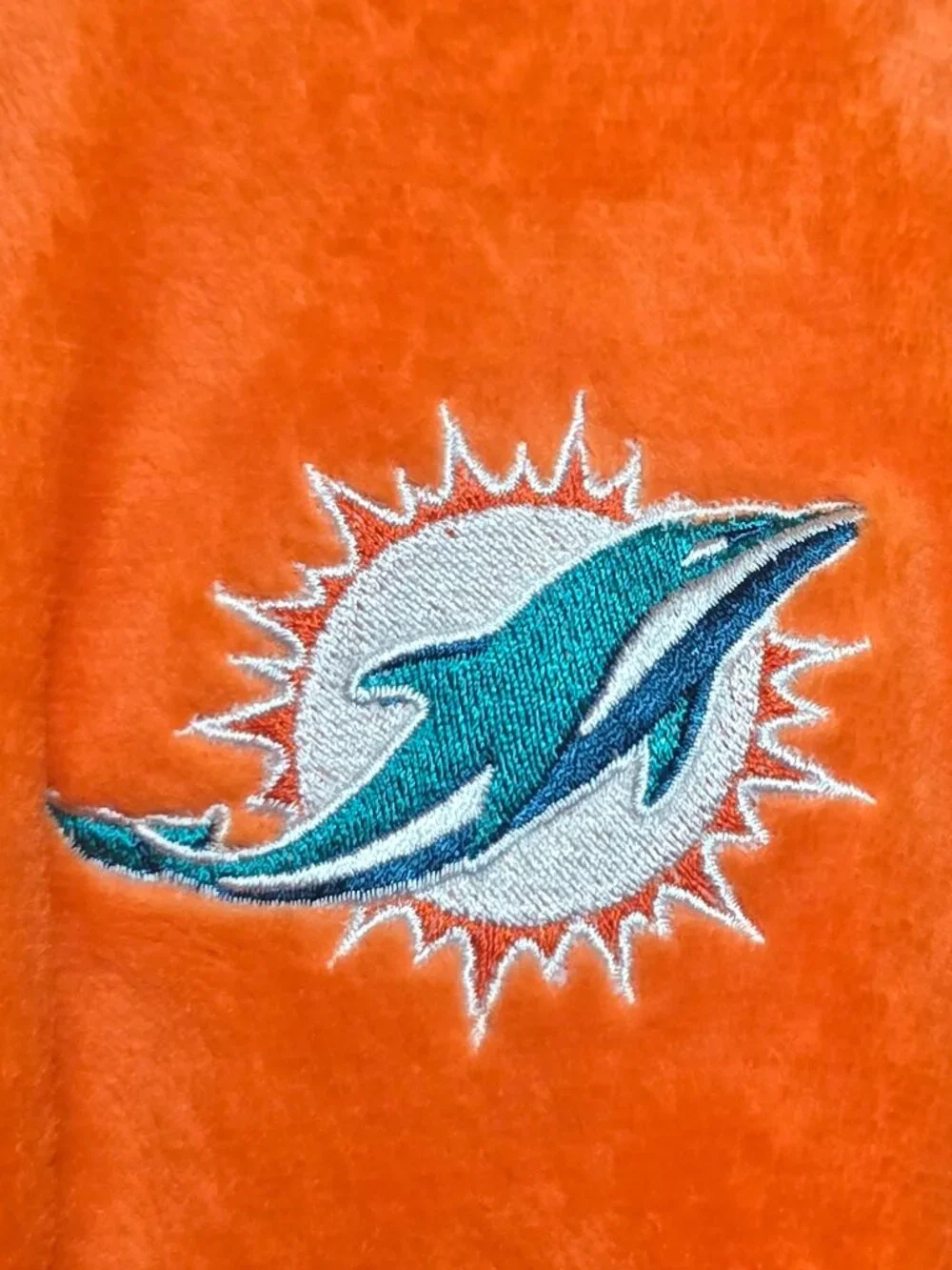NWT - NFL Team Apparel MIAMI DOLPHINS Robe - Orange - O/S*